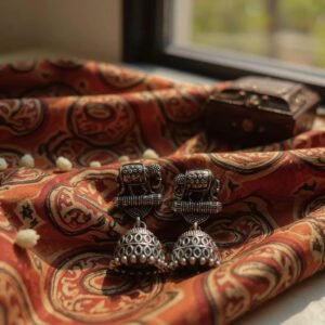 Royal Elephant Charm Jhumkas
