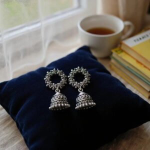 Bloom Circle Beaded Jhumkas