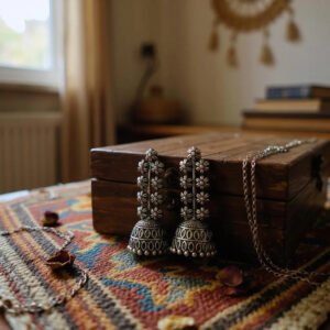 Daisy Cascade Long Jhumkas