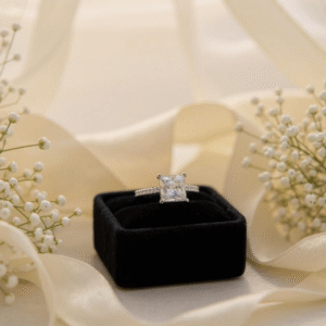 Dazzling Princess Cut Adjustable Ring