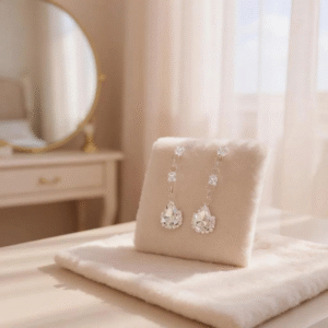 Dazzling Teardrop Crystal Drop Earrings