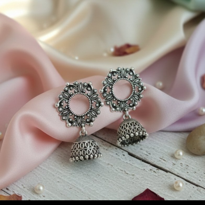 Antique Radiant Mandala Jhumkas