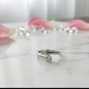 Orbit Bypass Dual Stone Adjustable Ring