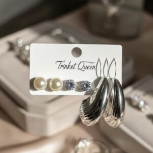 Trinket Queen Three Pair Mixed Earring Set