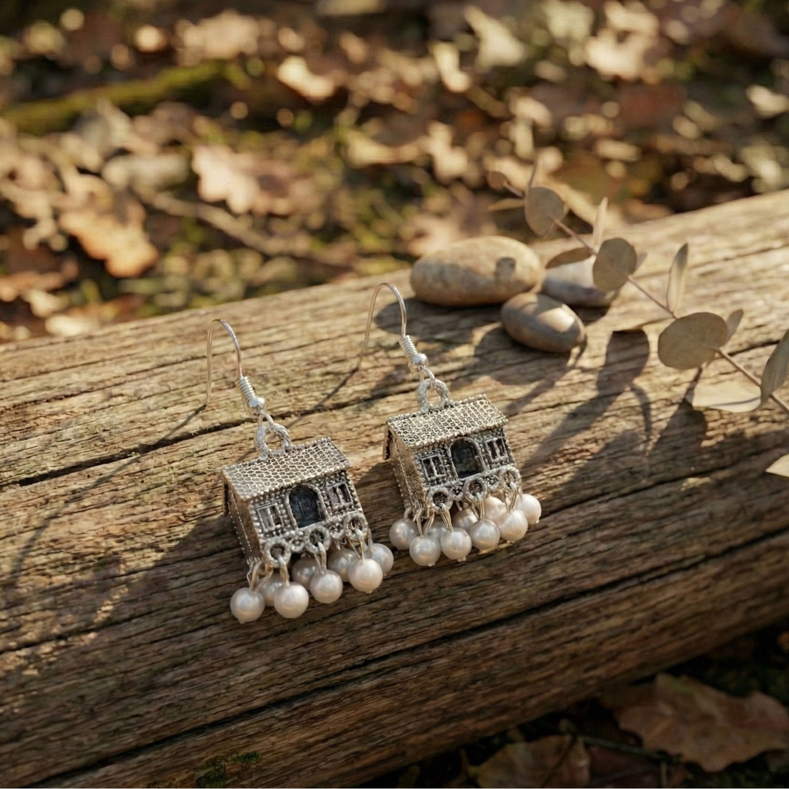 Antique Palki Design Earrings - Image 4