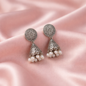 Ethnic Antique  Earrings with Pearl Clusters