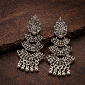 The Heritage Tiered Jhumka Drops