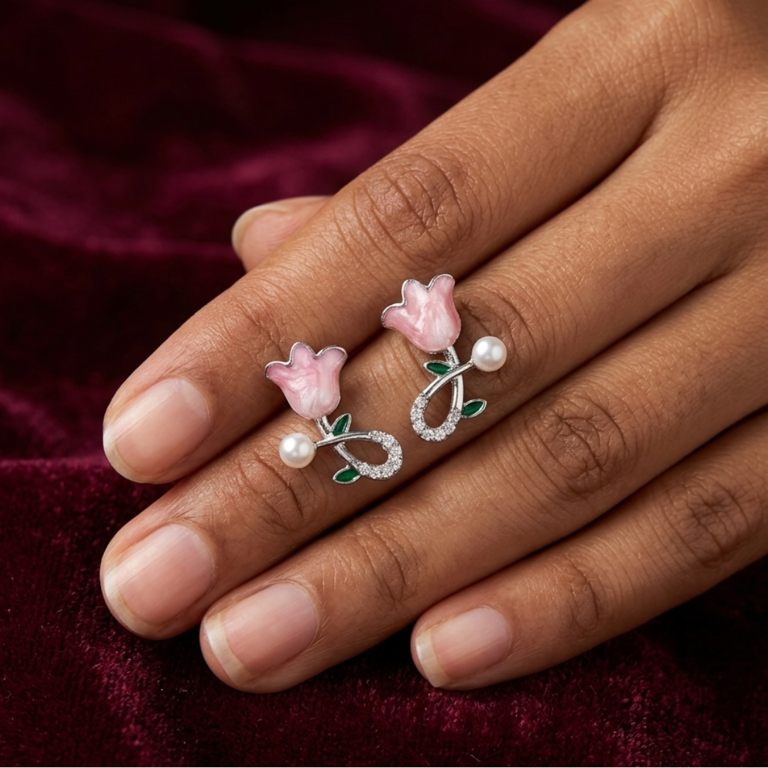 Blossoming Tulip Studs - Image 4