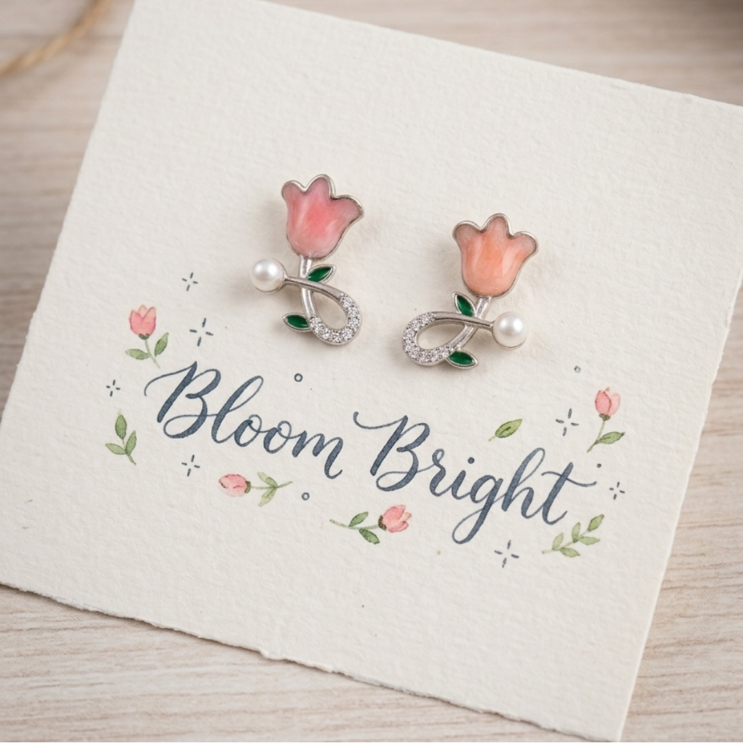 Blossoming Tulip Studs - Image 3
