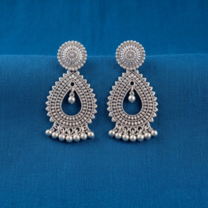 Circular Mandala & Teardrop Filigree Earrings